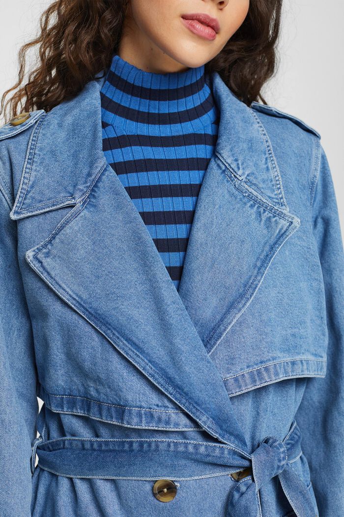 Denim-Trenchcoat