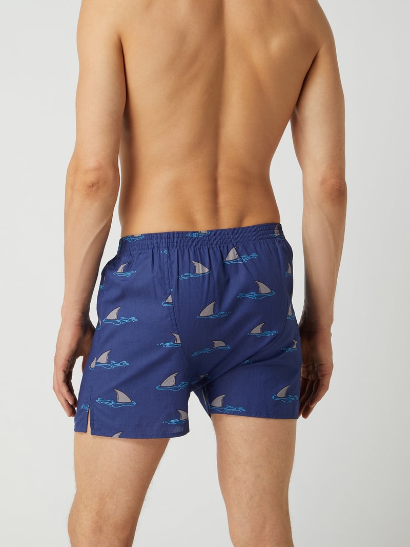 Boxershorts aus Baumwolle in dunkelblau