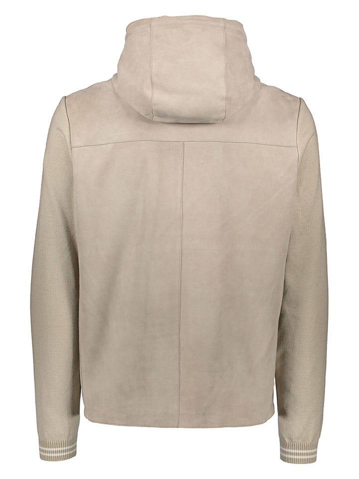 Bugatti Lederjacke in Beige günstig kaufen
