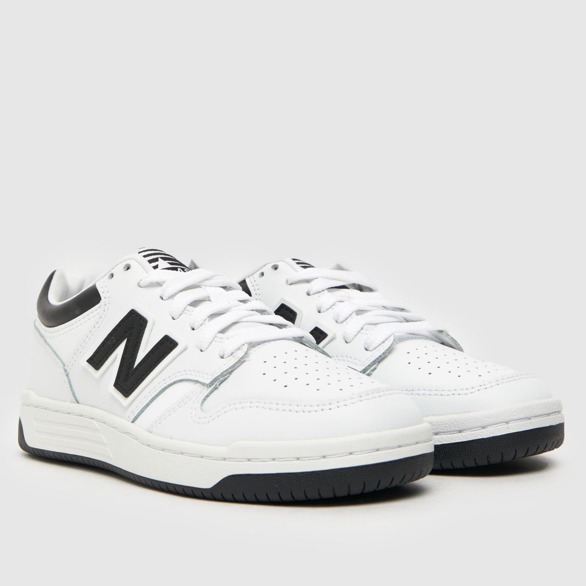 New Balance vita och svarta 480 Youth-träningsskor