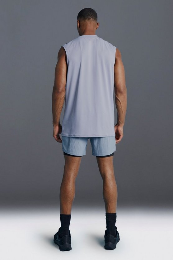 Man Active Colorblock 2-in-1 Shorts