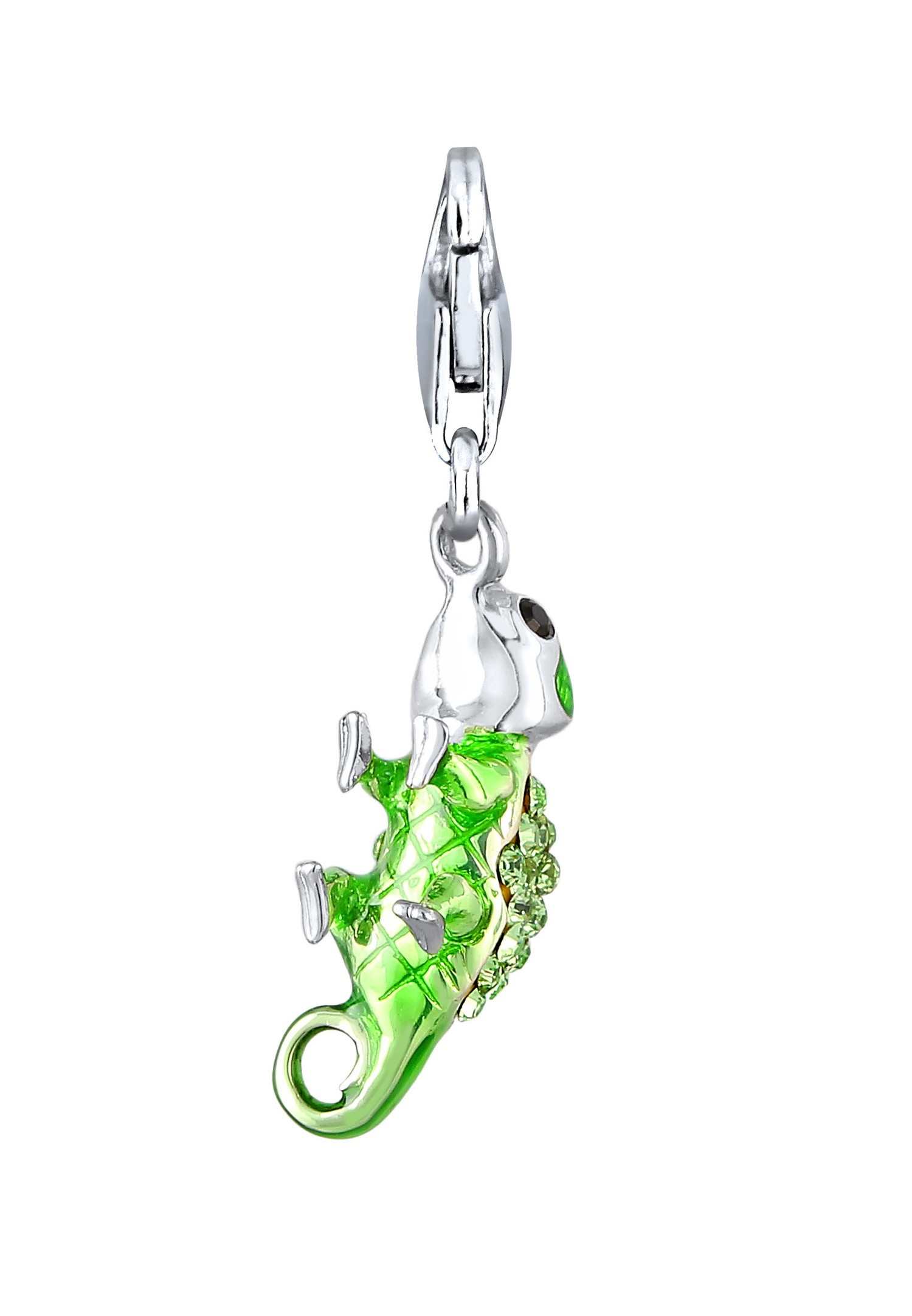 Ženski privjesak kameleon Nenalina s kristalima od 925 sterling srebra