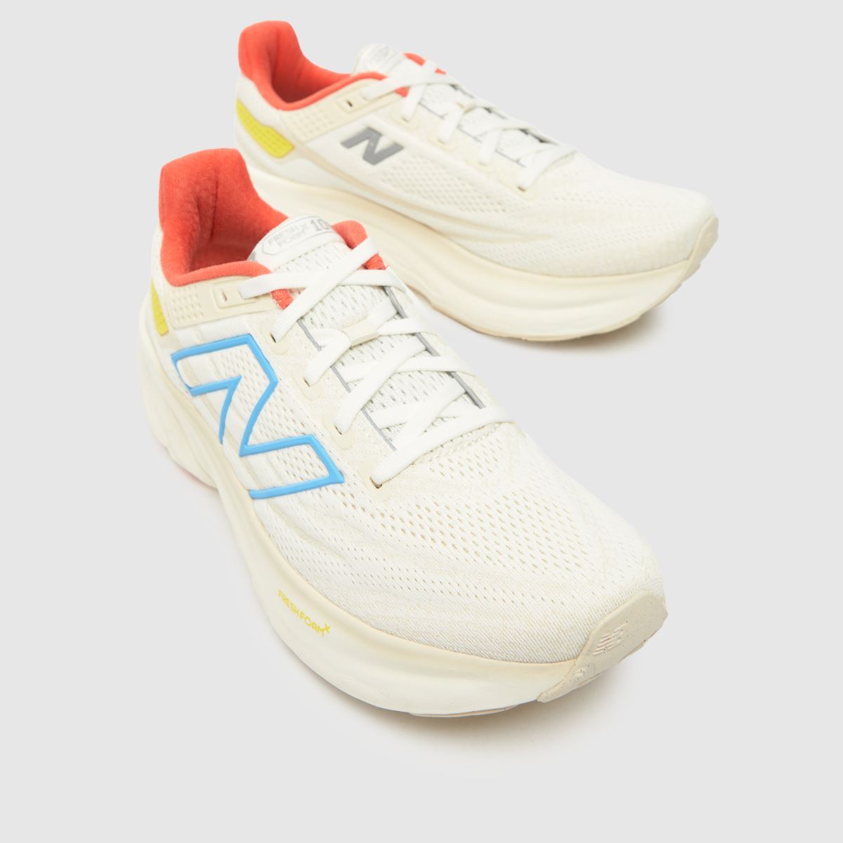 New Balance – Fresh Foam x 1080 v13 – Vita, flerfärgade träningsskor