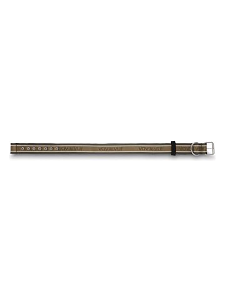 VOV & VUF Hundehalsband in Braun/ Khaki günstig kaufen onesize