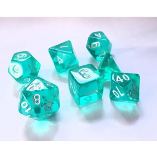 Würfelset Transparent: Ice Mint (7)