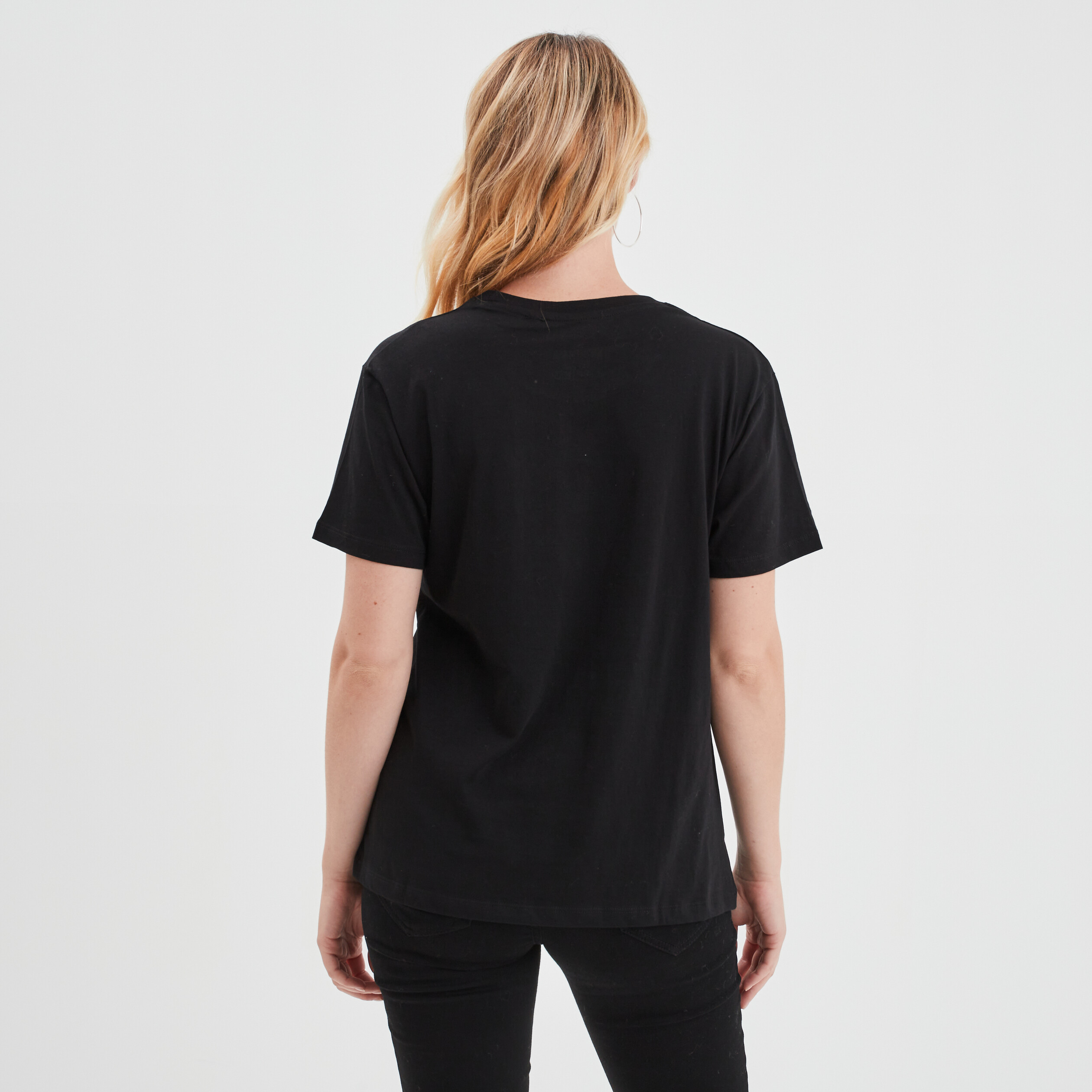 T-shirt Étrange noël Monsieur Jack Sally noir femme | La Halle