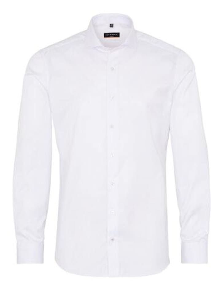 Eterna Langarmhemd in Weiß günstig kaufen
