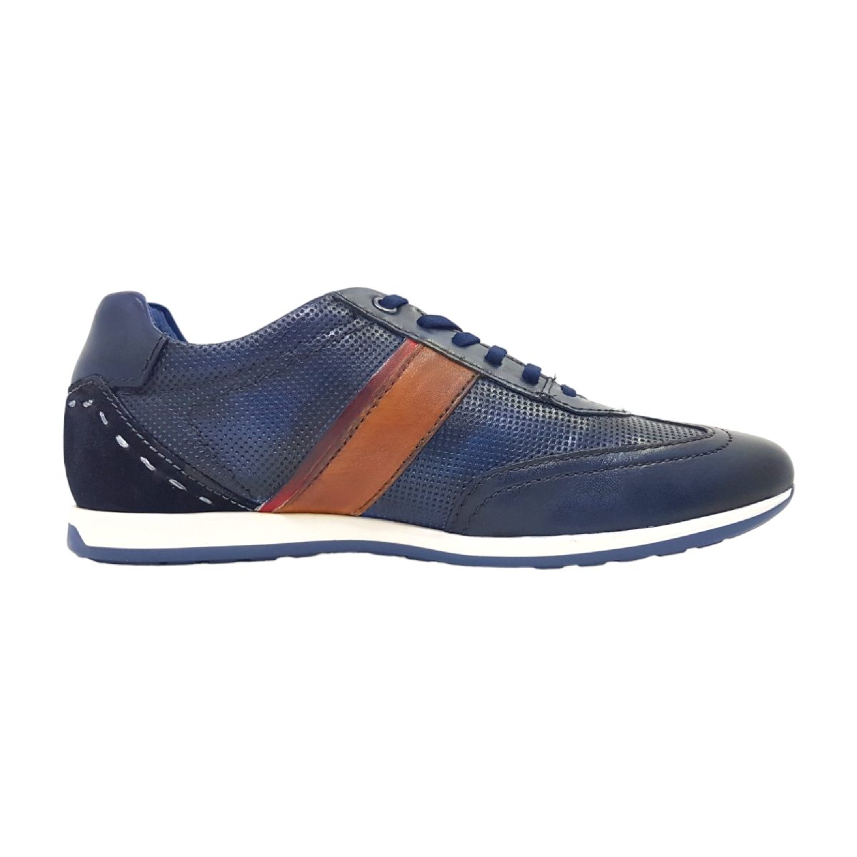 Bugatti Tomeo 311-45010-4141/4163 Blau 4163 dark blue/ cognac