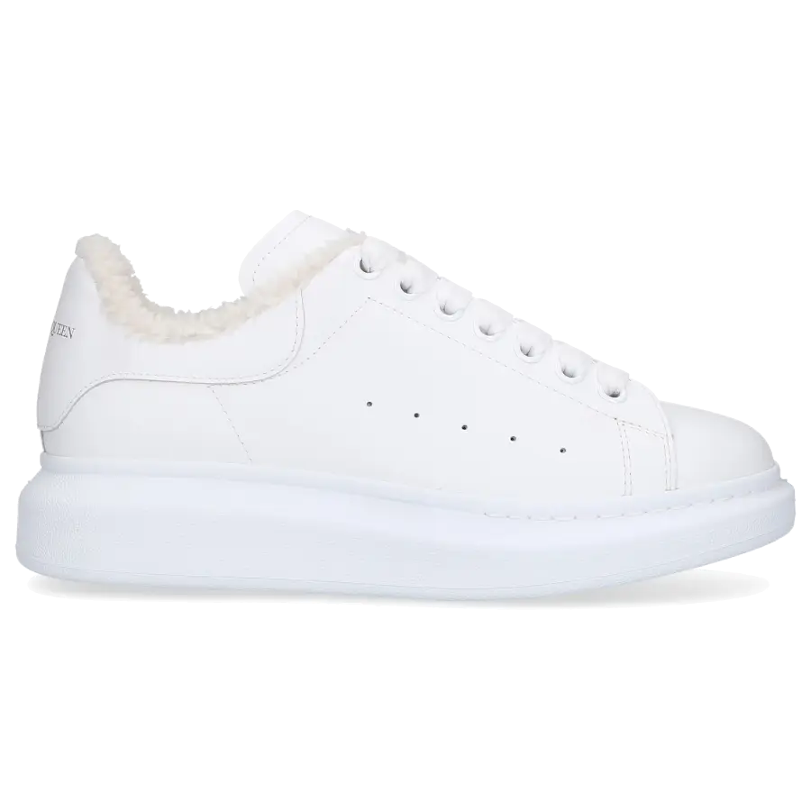 Alexander McQueen - Sneaker low LARRY Kalbsleder - weiß