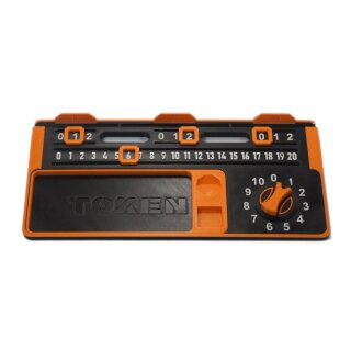 Sci-Fi Skirmish Single Dashboard V2 (Single Board + Fraction Counter / Orange)