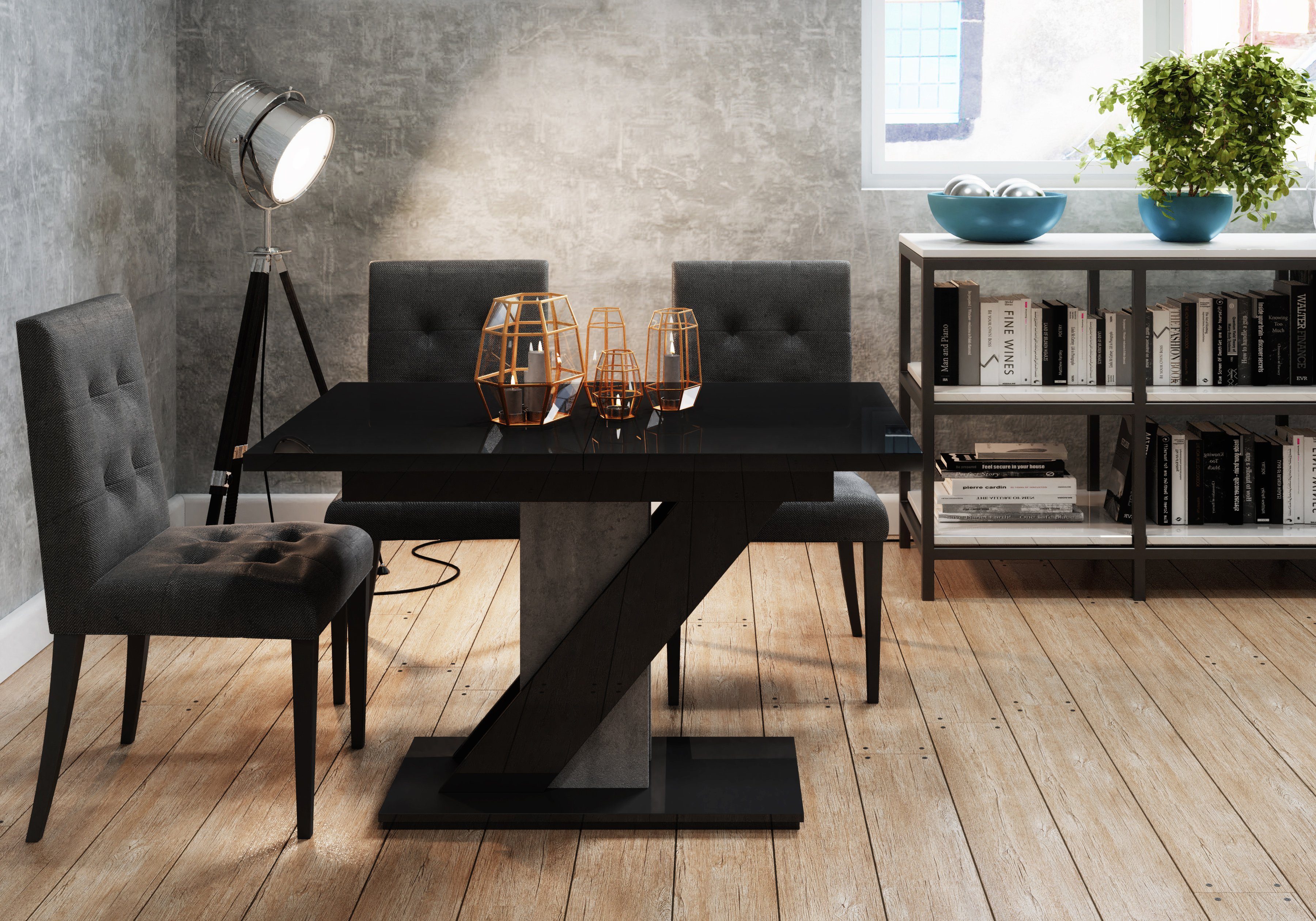 Compleo Esstisch Esszimmertisch Chloe, Ausziehbar 120-160 cm, Esszimmer, Tisch