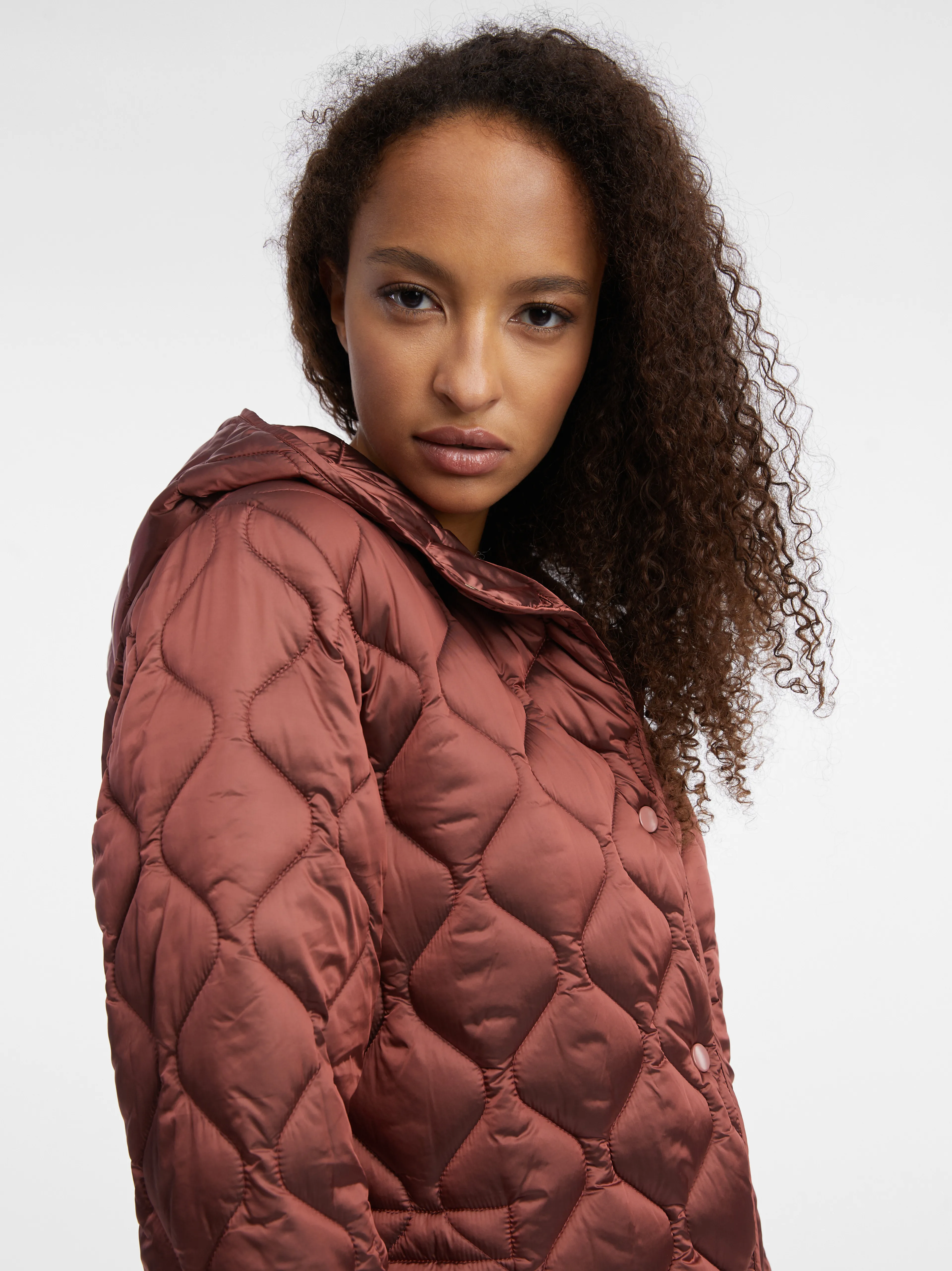 Brauner leichter Steppmantel Damen ORSAY