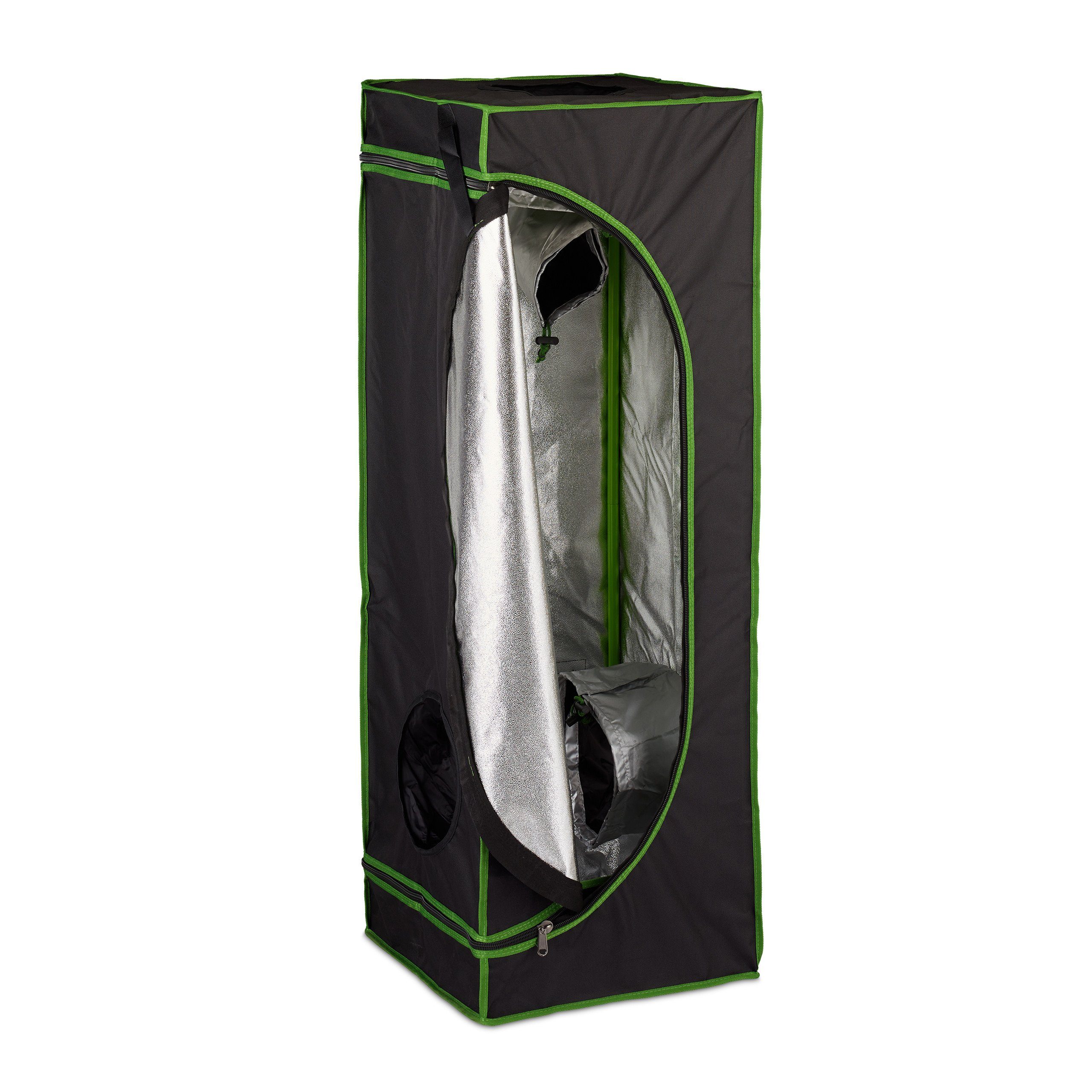 relaxdays Gewächshaus Growbox indoor, 40 x 40 x 120 cm