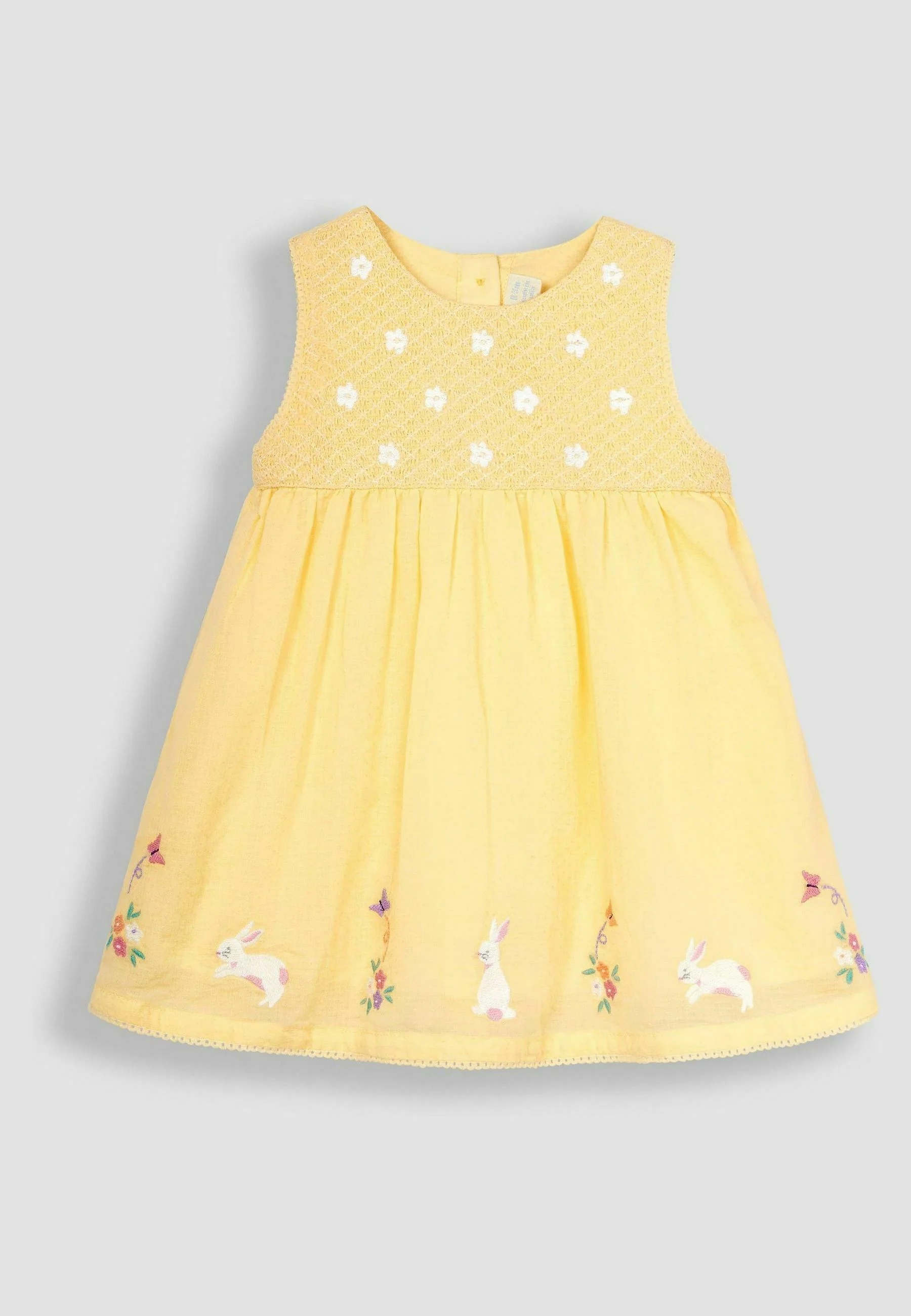 JoJo Maman Bébé VESTIDO DE BEBÉ CON BUFANDA BORDADA - Vestido de verano