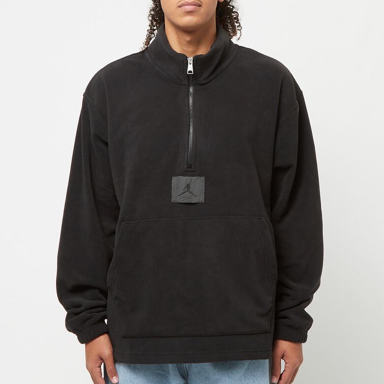 JORDAN Essential Statement Fleece Winter Half-Zip Black