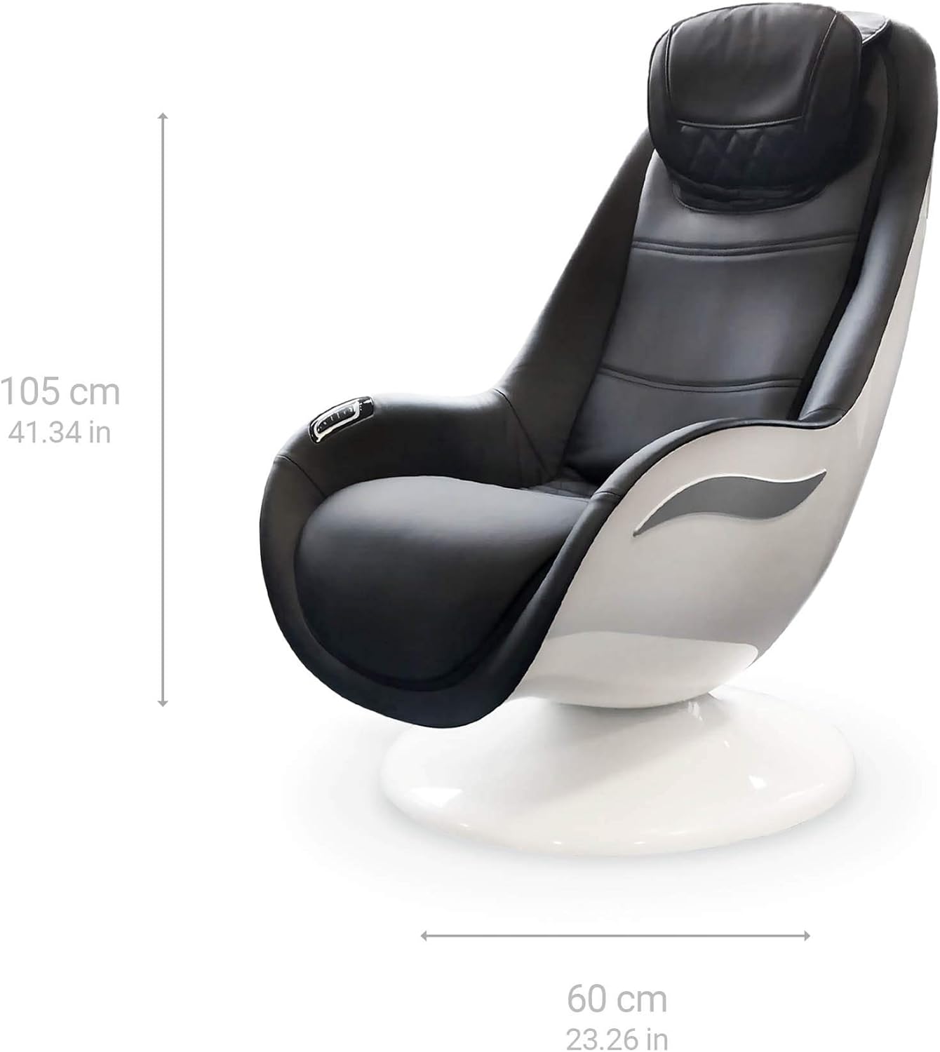 medisana RS 650 Lounge Chair, sillón de masaje con 6 tipos de masaje diferentes y masaje cervical, masaje sueco con 3 niveles de intensidad y conexión de carga USB