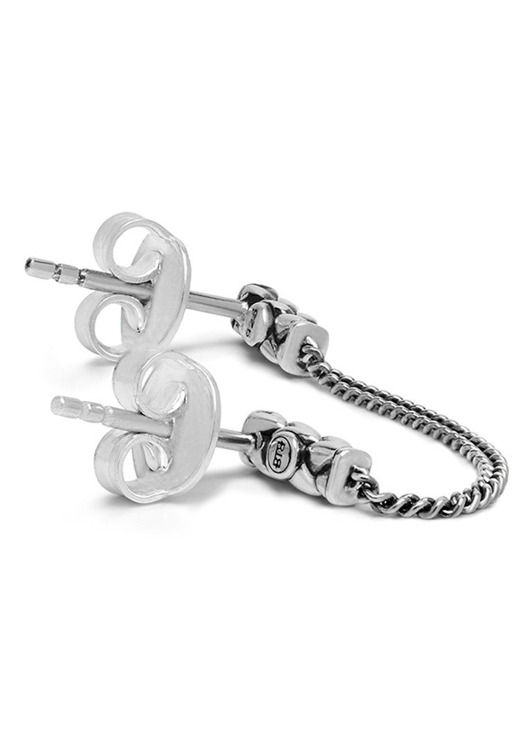 Buddha to Buddha George Double single silver stud earring