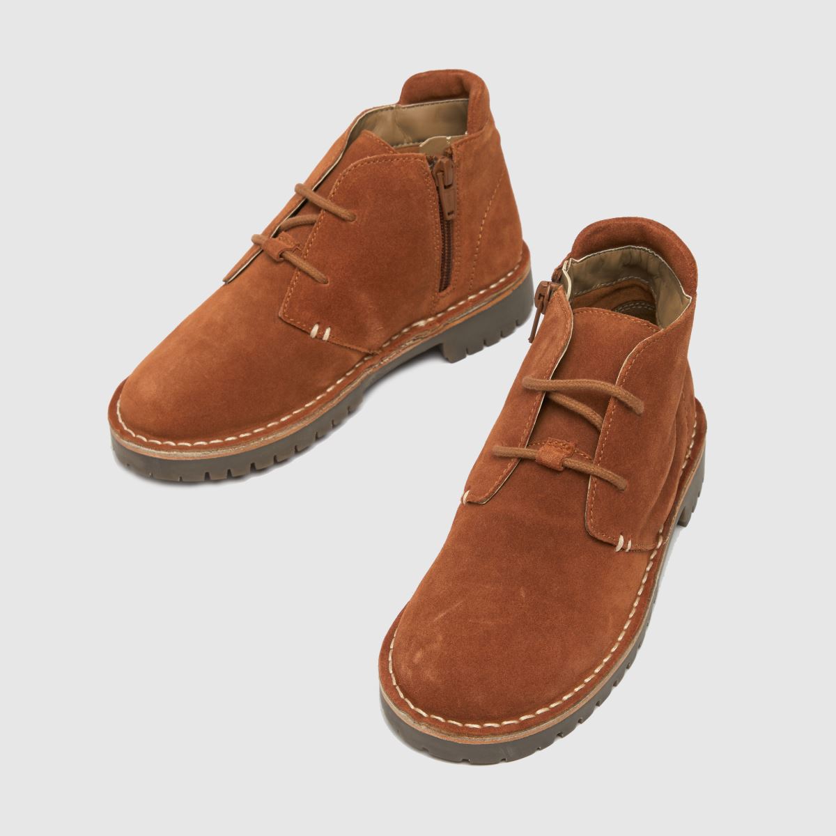 schuh barna, kényelmes, fűzős fiú junior csizma