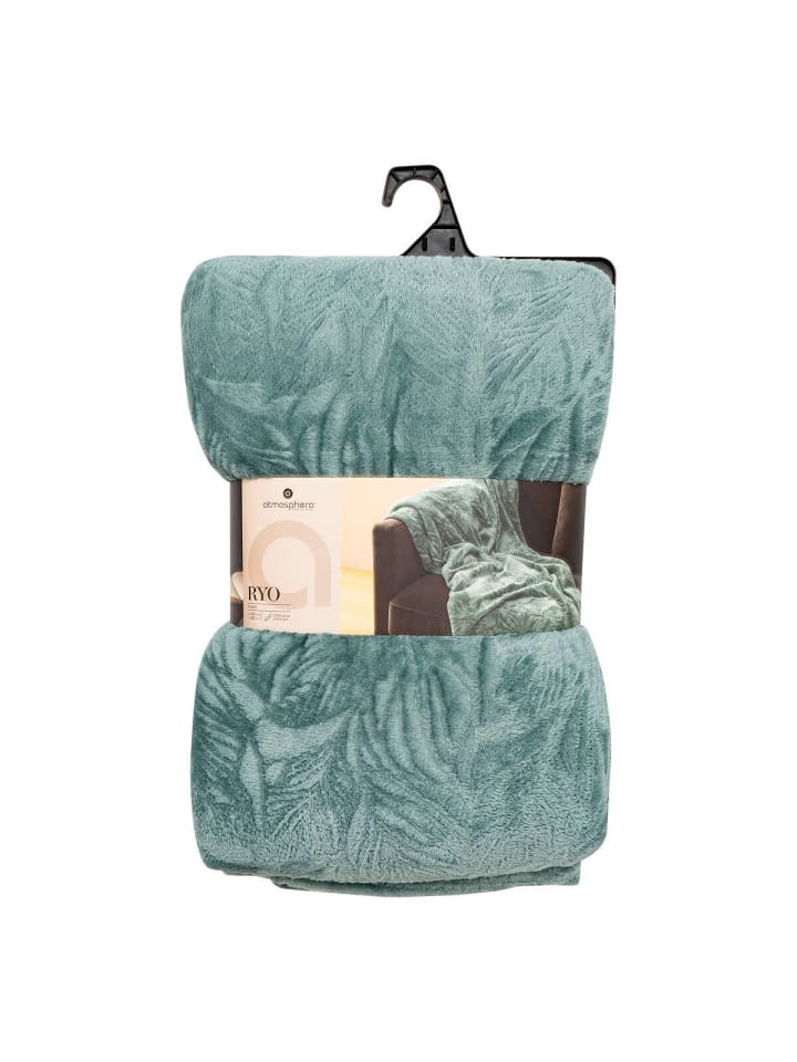 Atmosphera Créateur d'intérieur Kuscheldecke in blau günstig kaufen onesize