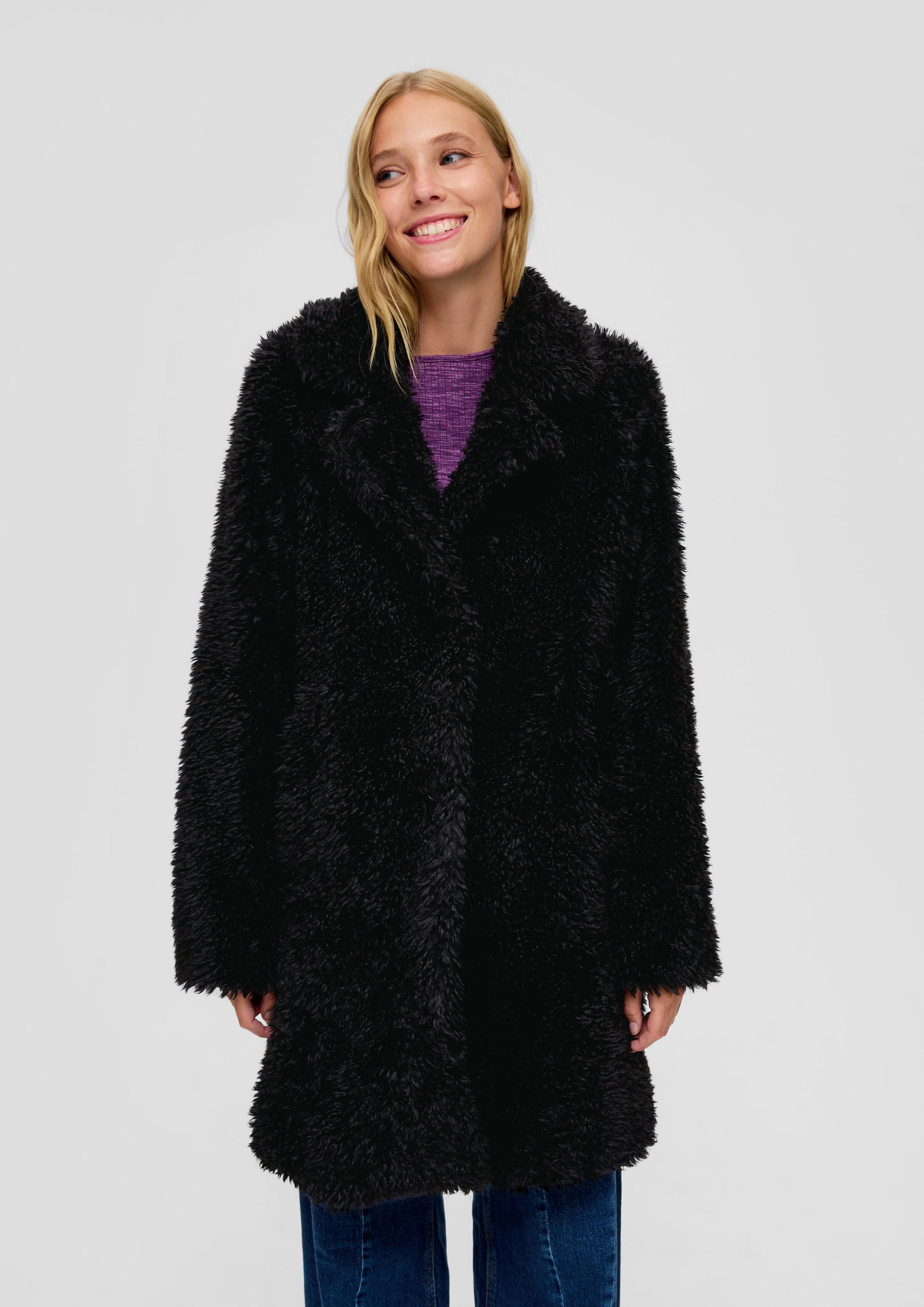 Oversized Teddy-Plüsch-Mantel  2134554-9999
