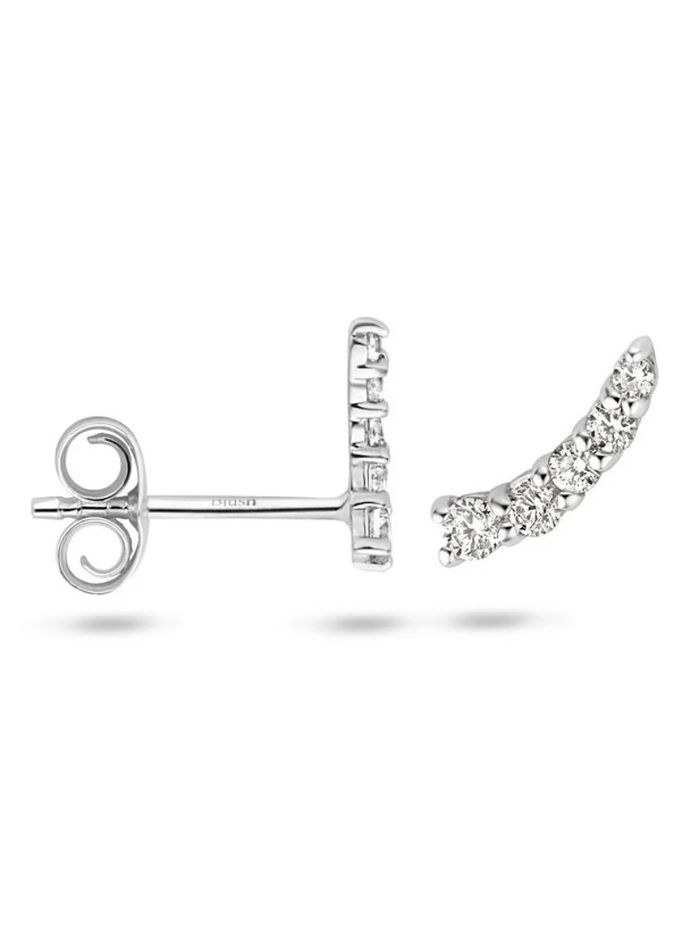 Orecchini Blush in oro bianco 14 carati con pietre di zirconia cubica 7319WZI