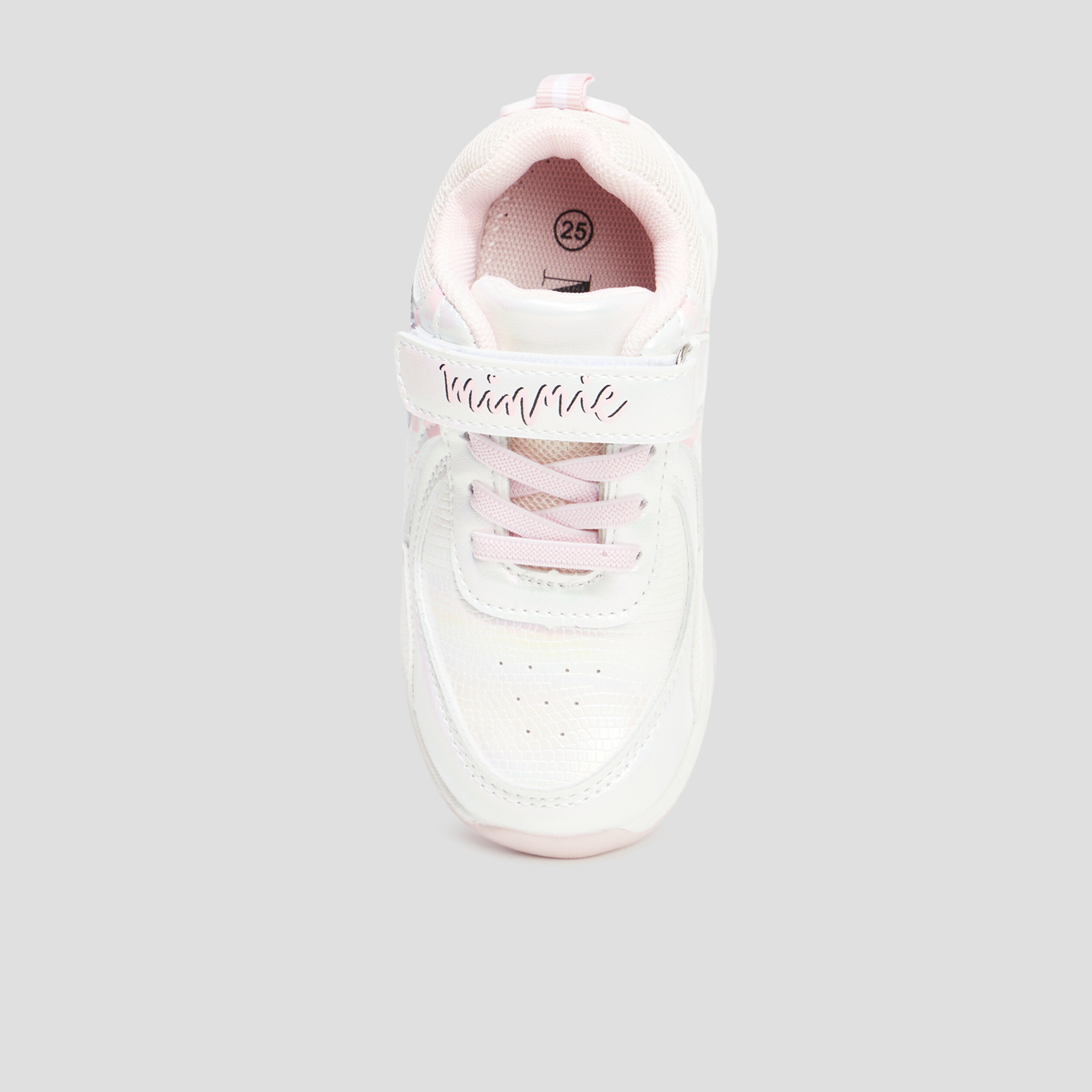 Baskets running lumineuses Minnie rose fille | La Halle