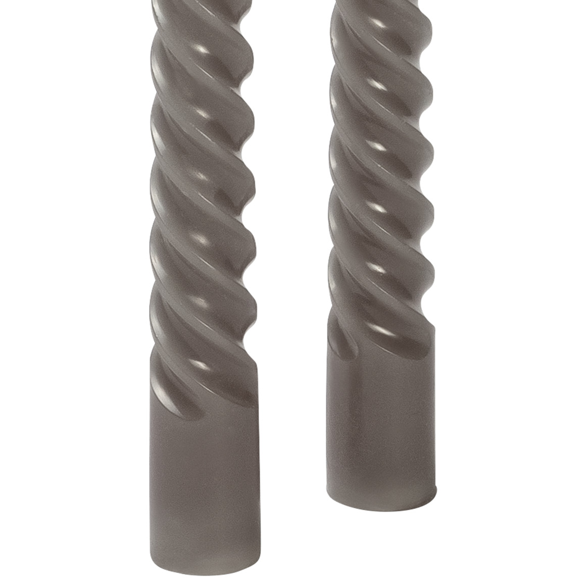 2 Stabkerzen in gedrehter Optik