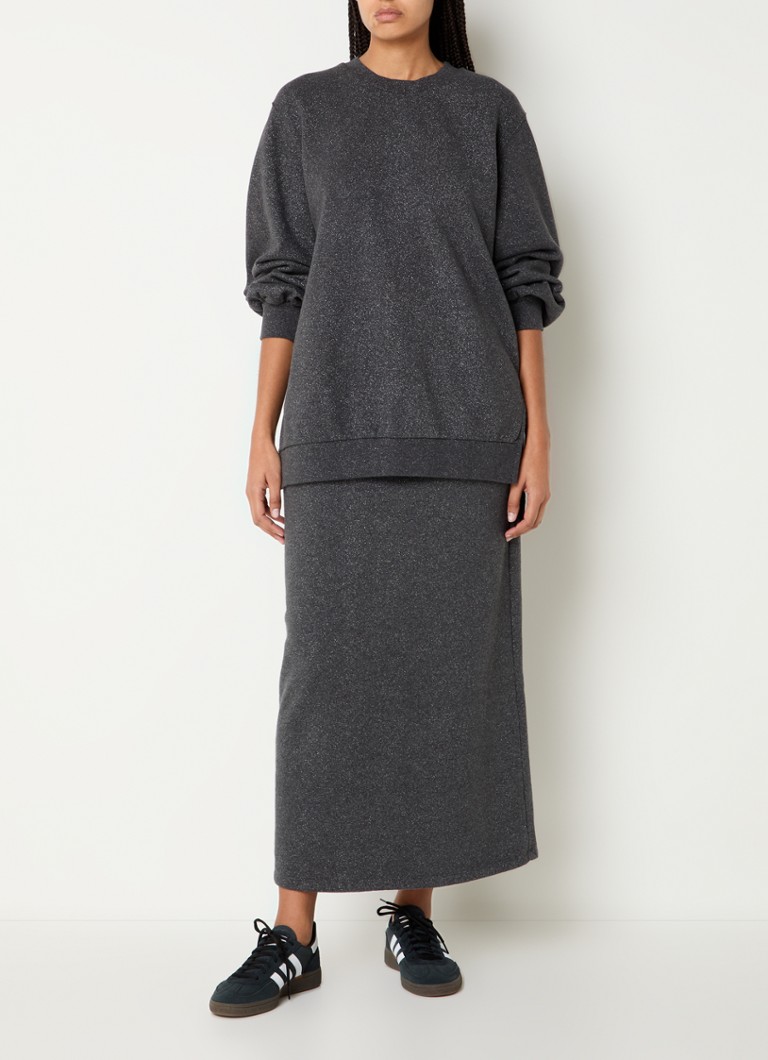 10DAYS Oversized sweater with lurex and balloon sleeves