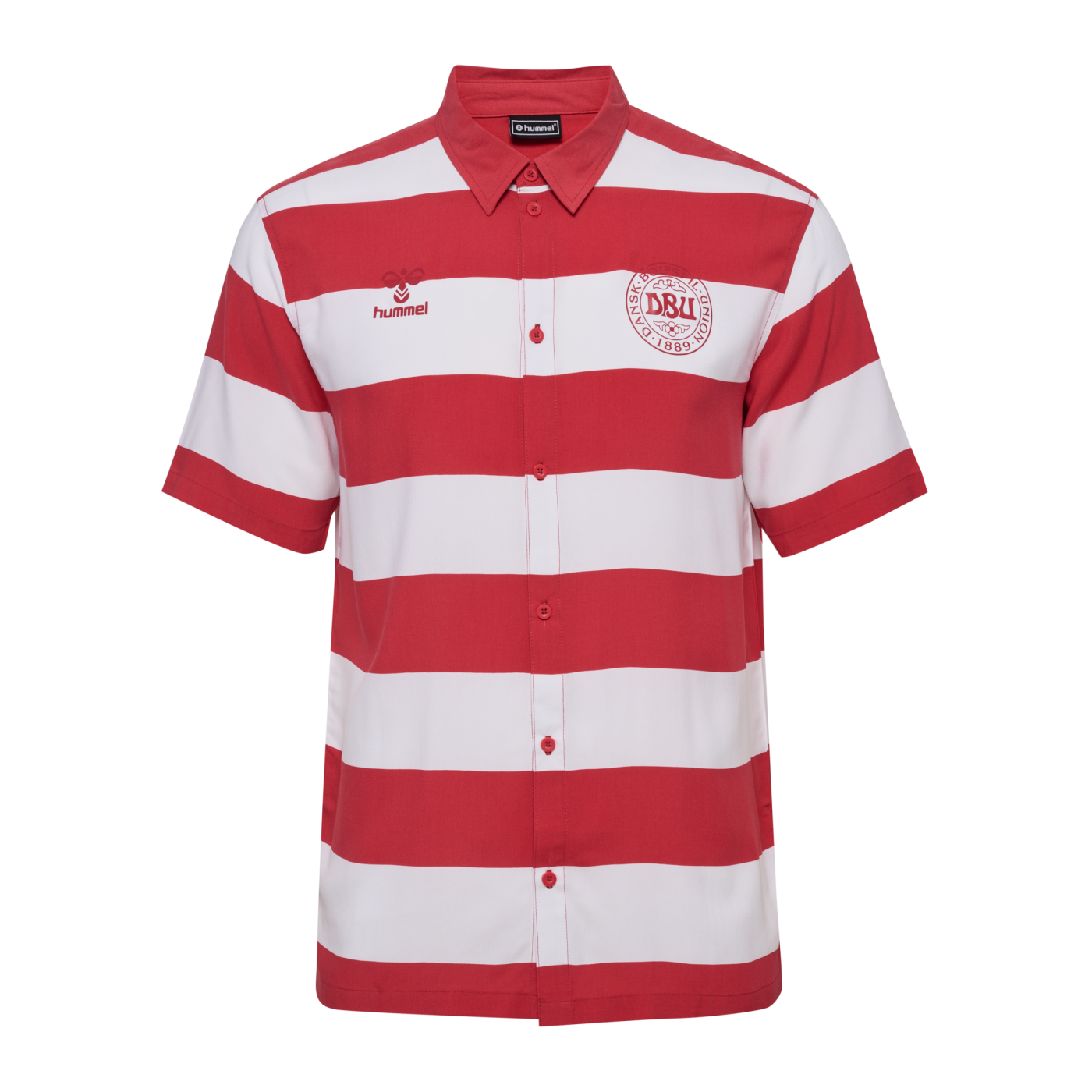 Hummel Dänemark Fan T-Shirt EM 2024 Rot F3681