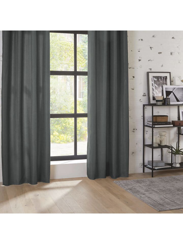 Atmosphera Créateur d'intérieur Verdunkelungsvorhang in anthrazitfarben günstig kaufen onesize