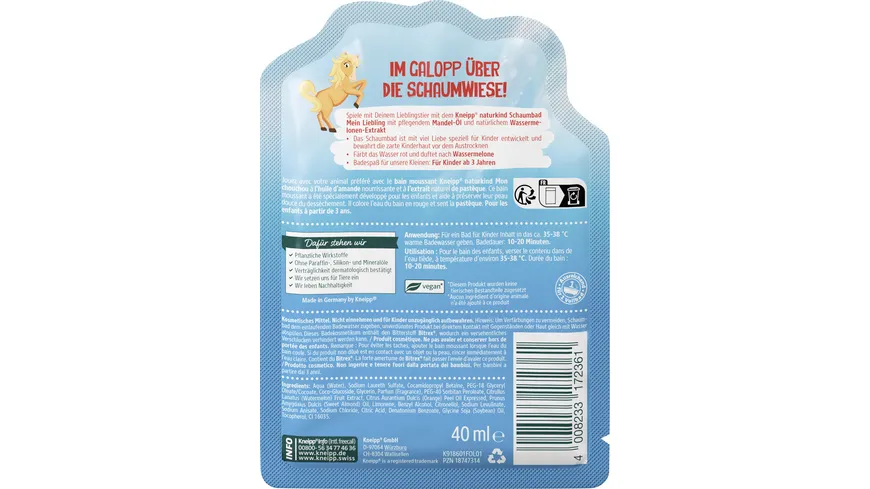 Kneipp naturkind Mein Liebling Schaumbad 40 ml