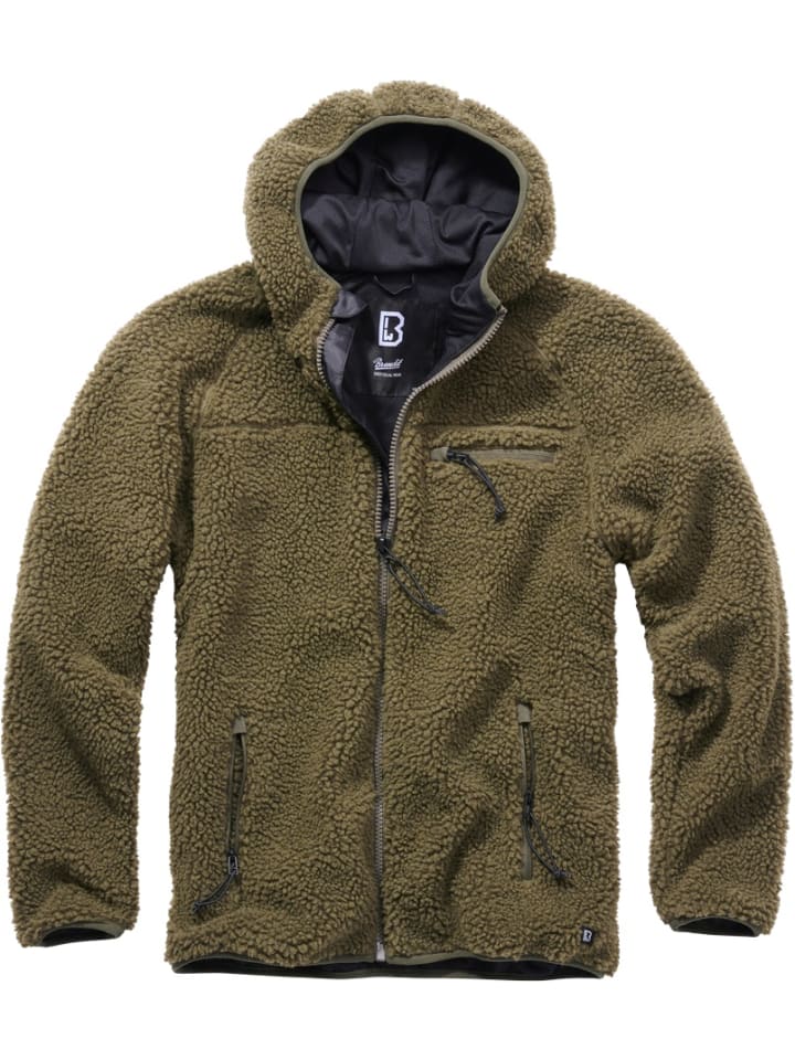 Brandit Fleecejacke in Grün günstig kaufen