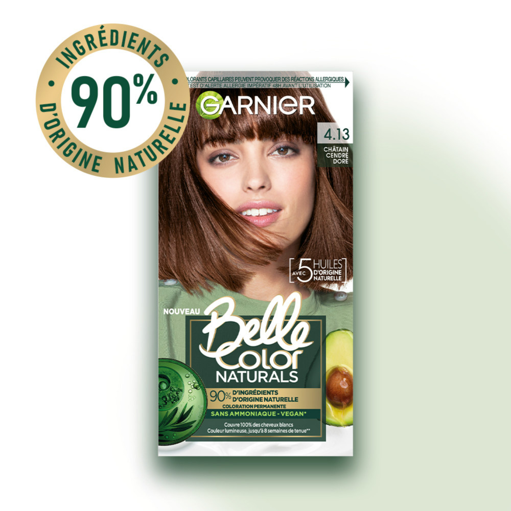 garnier coloration Belle Color Naturals Coloration Permanente Sans Ammoniaque 90% d'Ingrédient d'origine naturelle