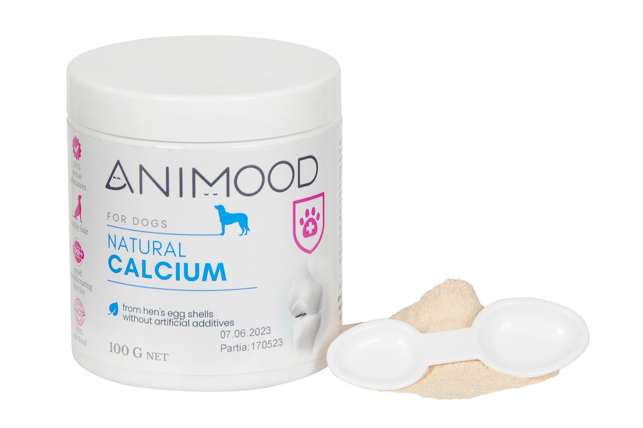 Animood Natürliches Kalzium für Hunde - Ergänzung 100g
