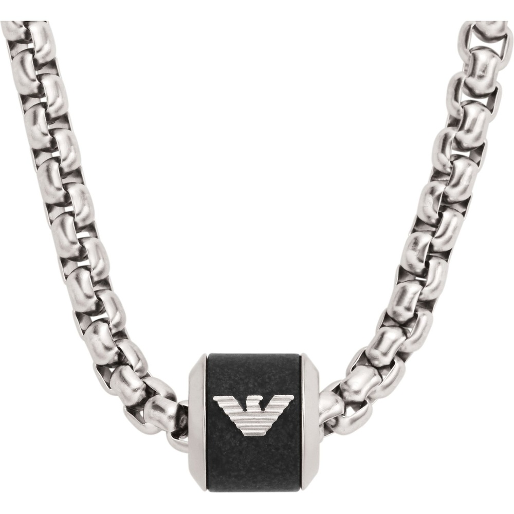 Emporio Armani Chaînette Acier inoxydable collier