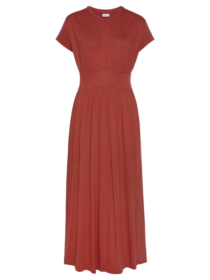 LASCANA Midikleid in terrakotta günstig kaufen