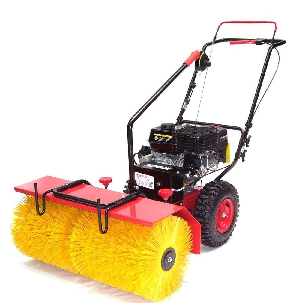 Apex Kehrmaschine 55736 Elektro Start 3in1 Motor Kehrmaschine 800mm Motorbesen 80cm 5,5PS E-Start