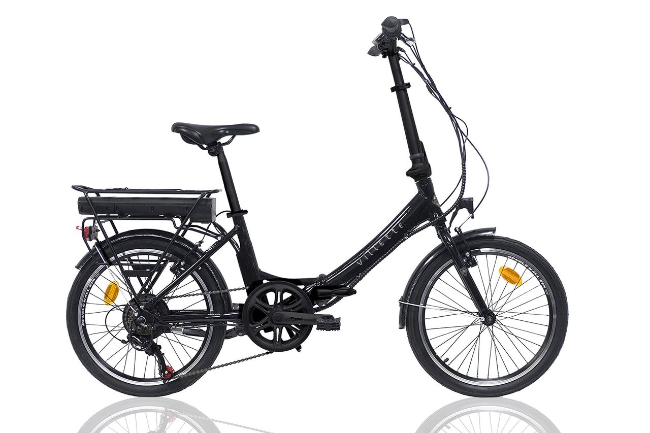 Villette les Vacances, faltbares E-Bike, 6 Sp, 20 Zoll, Schwarz