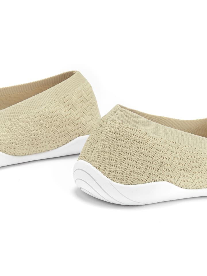 LASCANA Sneaker Ballerinas in beige günstig kaufen
