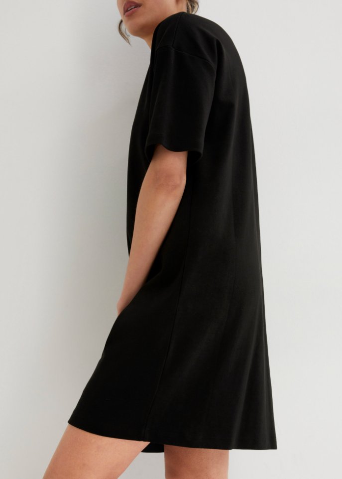 T-Shirtkleid mit V-Ausschnitt, oversize (2er Pack)