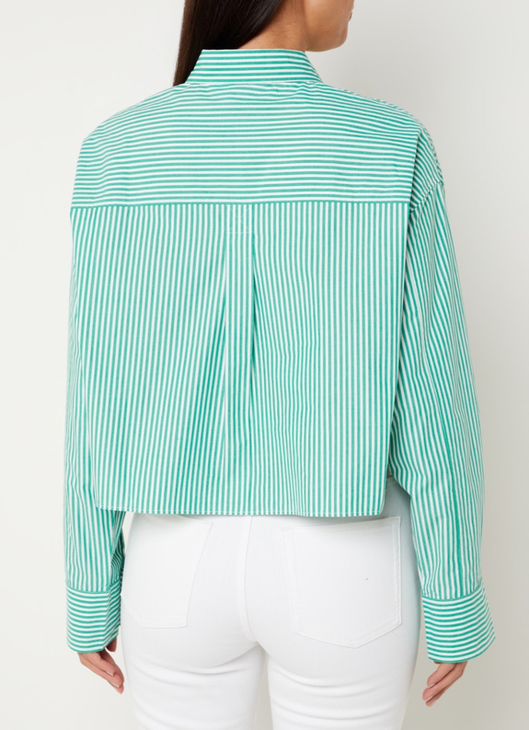 French Connection  Alissa cropped blouse met streepprint
