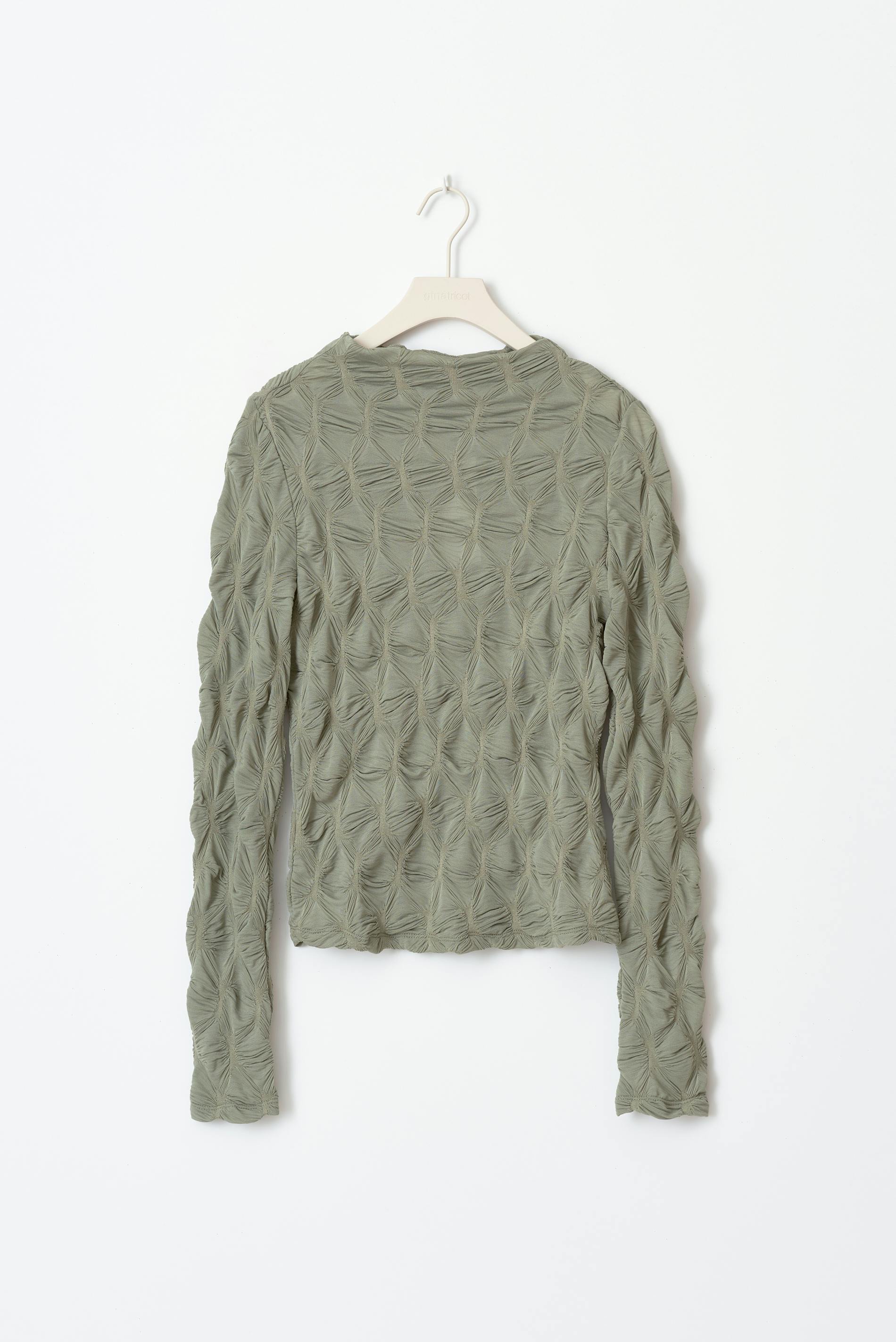 Structured long sleeve top