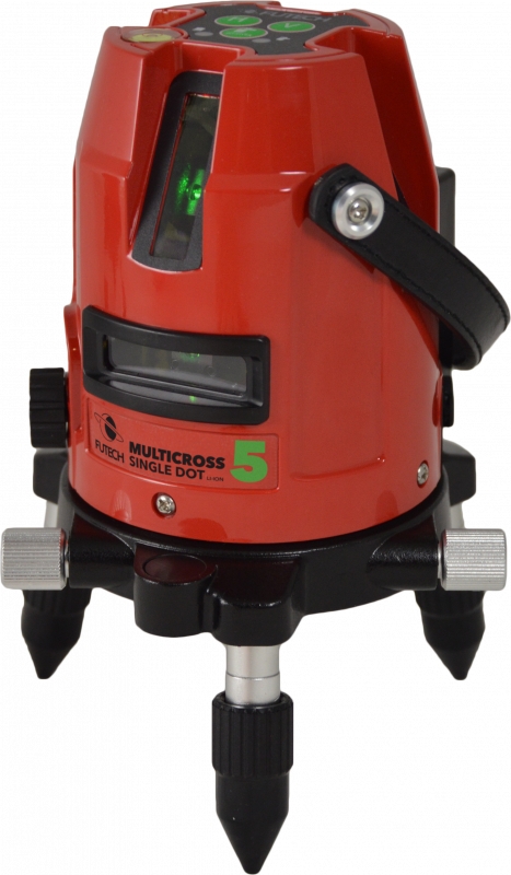 Laser de linhas cruzadas Futech 033.05G MC5 SD Verde com 5 linhas
