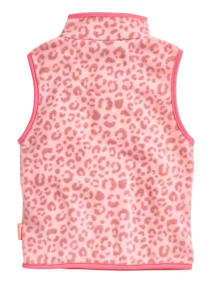 Playshoes Fleece-Weste Leo-Print in Rosa günstig kaufen