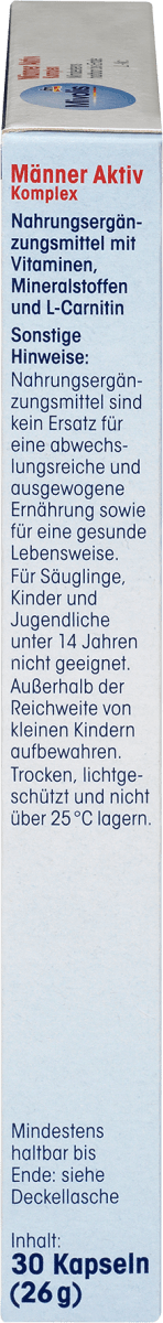 Männer Aktiv Komplex, Kapseln, 30 St., 26 g