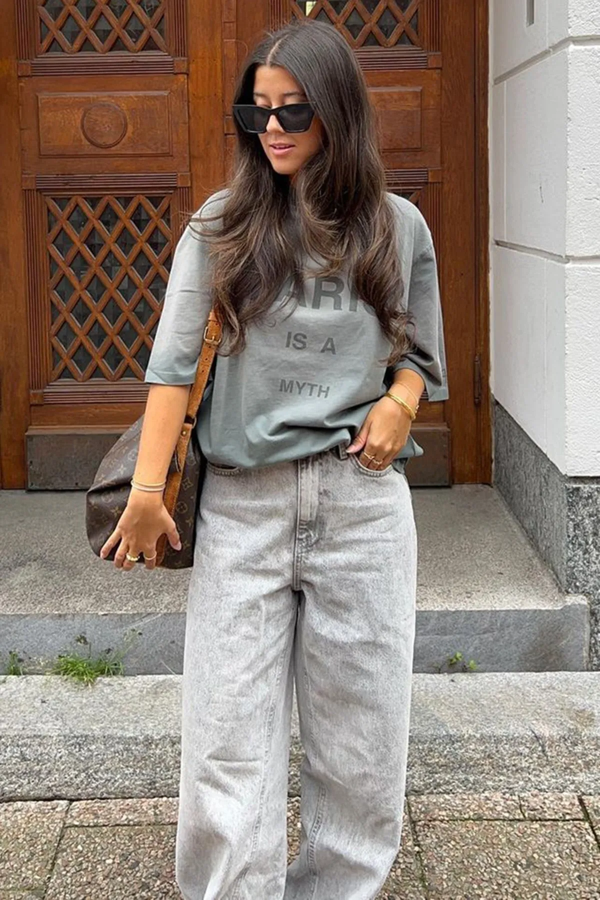 Madmext  Geräuchertes Paris bedrucktes Damen-T-Shirt Mg1654