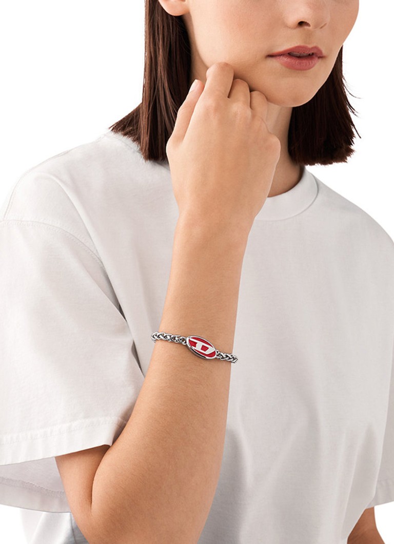 Bracciale Diesel Link con logo DX1445040