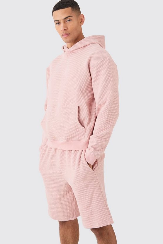 Kastiger Oversize Trainingsanzug mit Stickerei