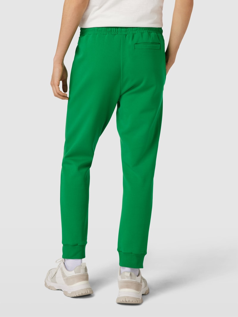 Sweatpants mit Label-Print Modell 'Hadiko' in hellgrün