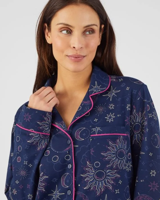 Pyjama boutonné maille jersey souple chaude Thermolactyl